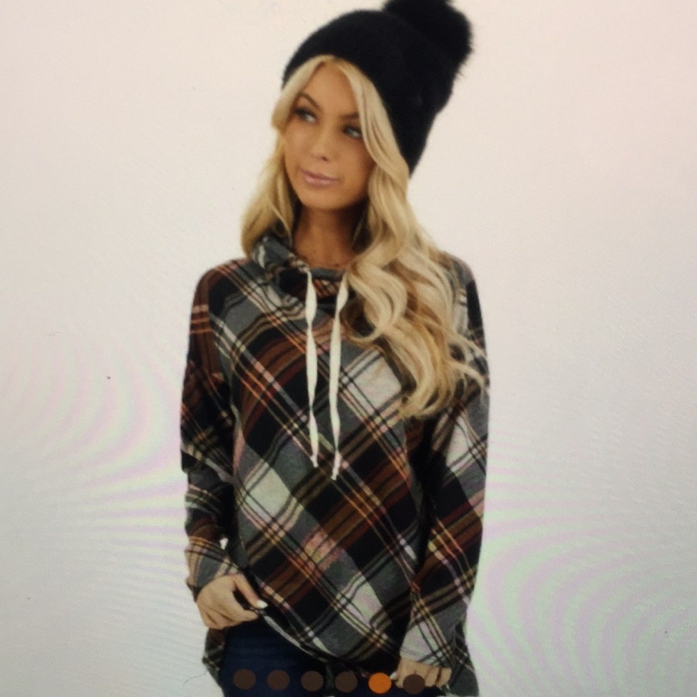 Simple and chic plaid pull over - Picture 5 of 7